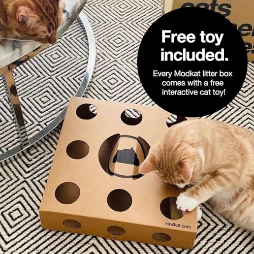 New Modkat XL Litter Box, Top or Front-Entry Configurable | White, XL