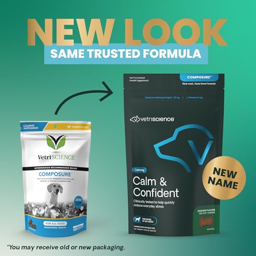New VetriScience Composure Calm & Confident Chews | Chicken, 120 Count