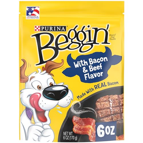 New Purina Beggin' Strips Dog Treats | Bacon & Beef Flavors