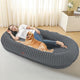 New DANFOOZIO Human Dog Bed for Adult | 71"x41.3"x11", Medium Gray