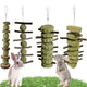 New LWINGFLYER Bunny Chew Toys Apple Wood Chews Cage Hanging Grass Cake Snack | 4 pack
