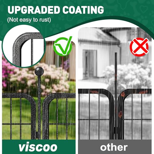 New Generic Outdoor Dog Playpen (8 Panels Metal) | 40 in H, Black