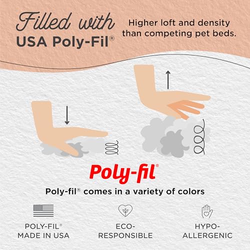 New Best Friends by Sheri Original Calming Donut Bed | Taupe & 23" x 23" (up to 25 lb)