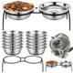 New Yiyiring 12 Pack Stainless Steel Cat Food Bowls with Metal Stand | 12 pack, 5.5 inch