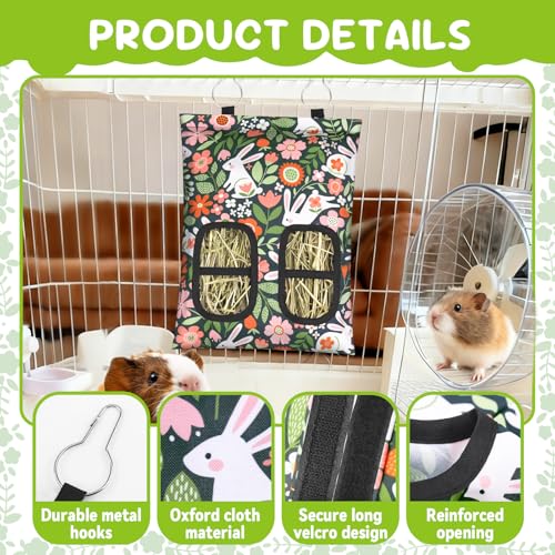 New YedsIntu 3 Pcs Rabbit Hay Feeder | 11.8"×8.7", Green,Yellow,Blue
