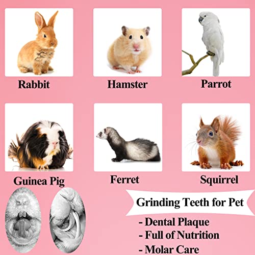 New Grddaef Rabbit Chew Toys Bunny Cage Hanging Toys Rattan Ring Treats