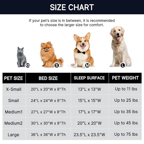 New Calming Dog Bed & Cat Bed, Anti-Anxiety Donut Dog Cuddler Bed | Shag Frost, 20.0"L x 20.0"W x 8.0"Th