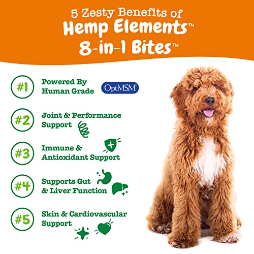 New Zesty Paws 8-in-1 Bites + Hemp Seed | 90 Count