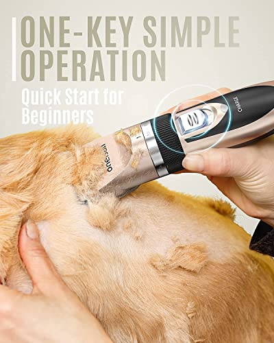 New oneisall Dog Grooming Clipper Kit | Gold