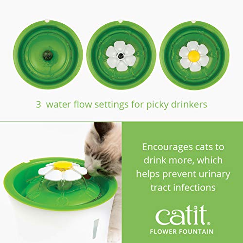 New Catit Flower Fountain with Triple Action Filter | 3L, Green