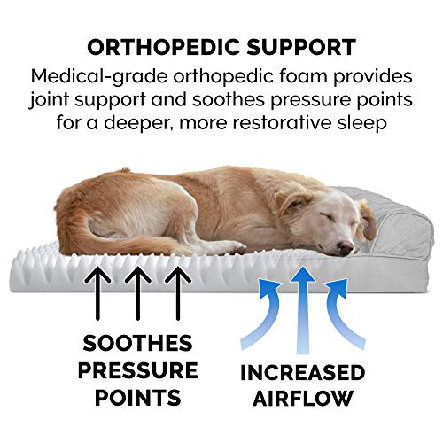 New Furhaven Orthopedic Dog Bed | Silver Gray, Jumbo/XL