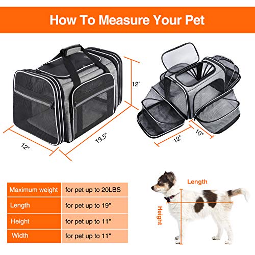 New MASKEYON Soft-Sided TSA Carrier, Top-Loading, 4-Side Expandable | Large