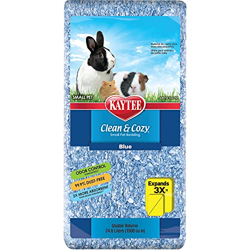 New Kaytee Clean & Cozy Blue Bedding | Blue, 24.6 L