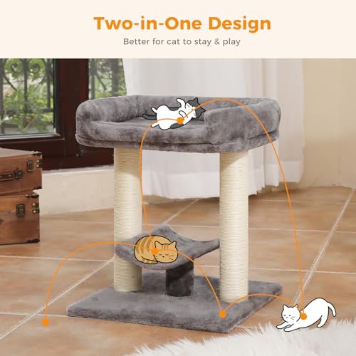 New PETEPELA 19" Scratching Post Cat Tree Tower | 19"
