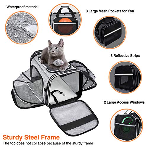 New MASKEYON Soft-Sided TSA Carrier, Top-Loading, 4-Side Expandable | Large