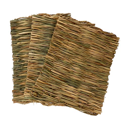 New Mipcase Bunny Nesting Grass Mat Small Animal Bedding | Natural grass, 3 pack