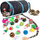 New 21-Piece Cat Toys Set (Tunnel, Wand, Balls) | 21 pcs