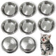 New GCVOPTON Stainless Steel Cat Bowls | 8 pcs, 5.5 inch