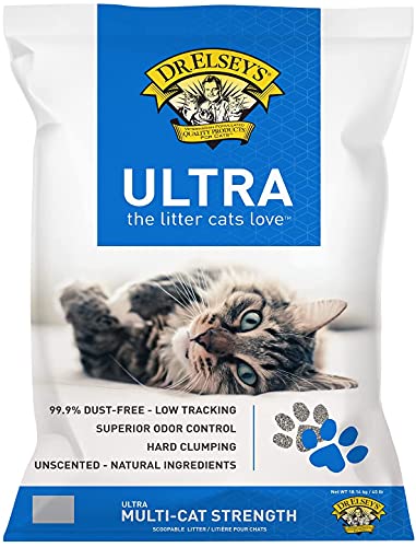 New Dr. Elsey's Ultra Unscented Clumping Clay Cat Litter | 40 lb Bag