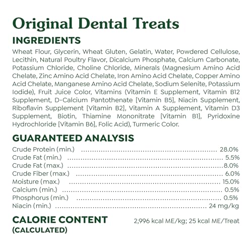 New Greenies Original Teenie Dental Dog Treats | 12 oz (43 treats)