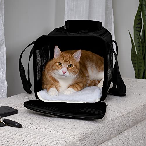 New Sherpa Original Deluxe Travel Pet Carrier, Airline Approved | Black & Medium