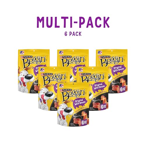 New Purina Beggin' Strips Dog Treats | Original With Bacon • 6 oz pouch