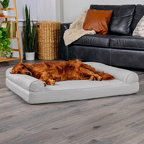 New Furhaven Orthopedic Dog Bed | Silver Gray, Jumbo/XL
