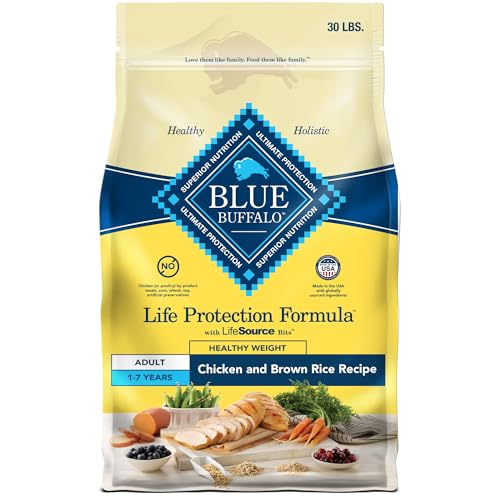 New Blue Buffalo Life Protection Formula Healthy Weight Adult Dry Dog Food | Chicken & Brown Rice • 30 lb