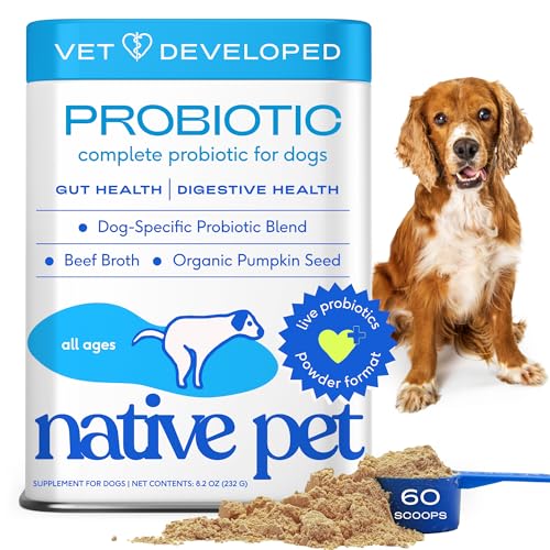 New Native Pet Probiotics Powder | 60 Scoops