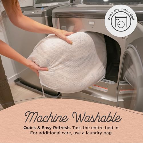 New Best Friends by Sheri Original Calming Donut Bed | Taupe & 23" x 23" (up to 25 lb)