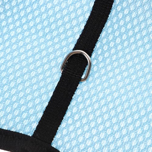New TOYANDONA Small Animal Harness Leash Set| L, 3pcs Pack (Rose Red, Light Blue, Pink) for Indoor and Outdoor Pet Walking