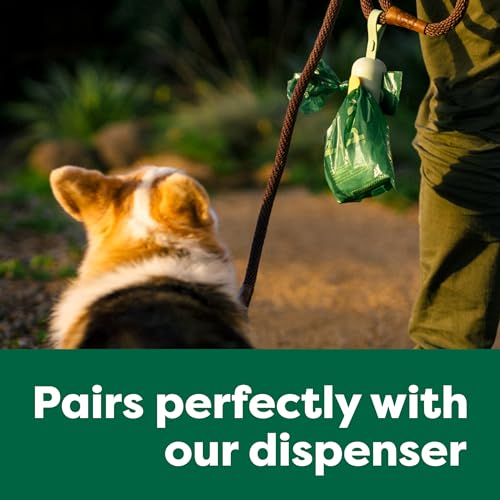 New Earth Rated Poop Bags Refill Rolls | Unscented, 120 Bags