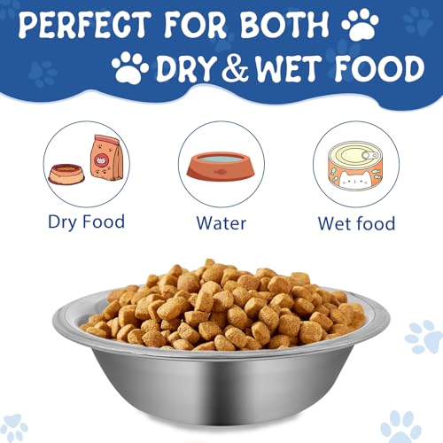 New ZUFECY 2-Pack Cat Bowls Stainless Steel | 2 pack, Stainless steel