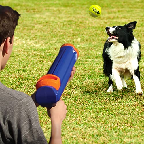New Nerf Dog Tennis Ball Blaster | Blue/Orange, One Size