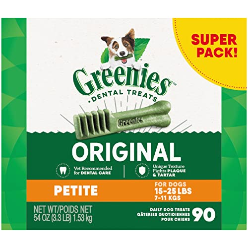 New Greenies Original Petite Dental Dog Treats | 54 oz (90 treats)