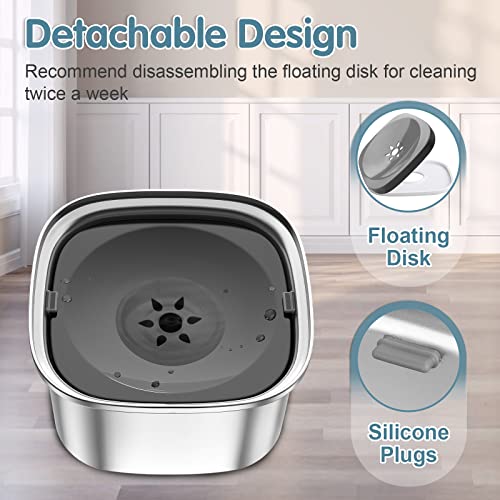 New UPSKY 3L No-Spill Dog Water Bowl | Dark Grey, 3L