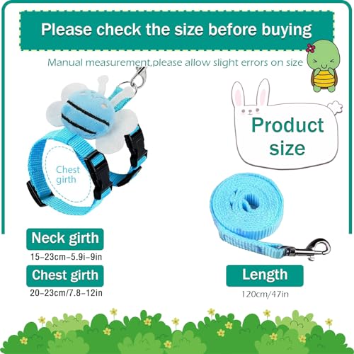 New ABSOK Small Pet Cute Vest Harness Leash Set | 4 Sets, Bees
