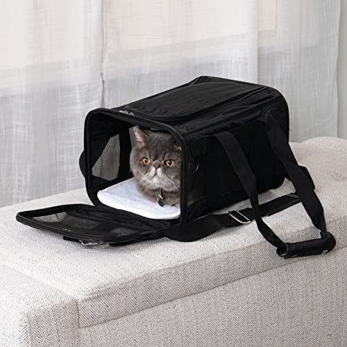 New Sherpa Original Deluxe Travel Pet Carrier | Black, Small