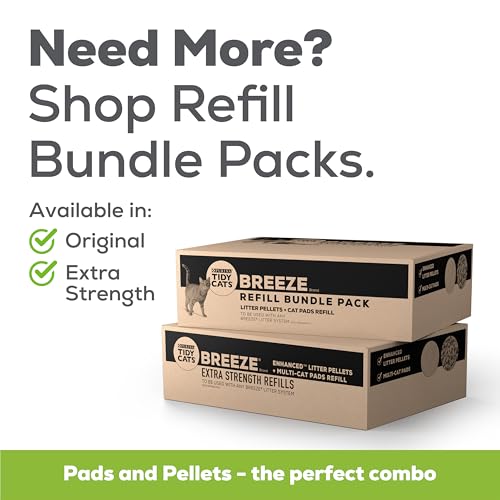 New Tidy Cats Breeze Cat Litter Pellets | 3.5 lb, Pack of 4