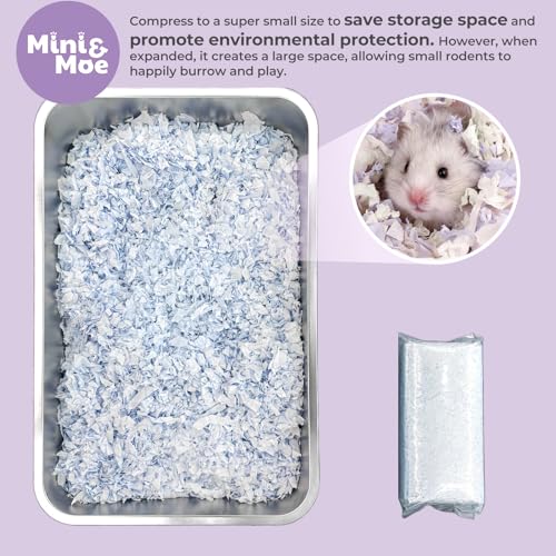 New mini&moe Hamster Bedding Natural Paper Small Pet Bedding | 25 L
