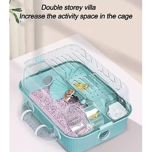 New Hamster Cages Double-Layer Thick Acrylic Cage | Color : White, Size : A