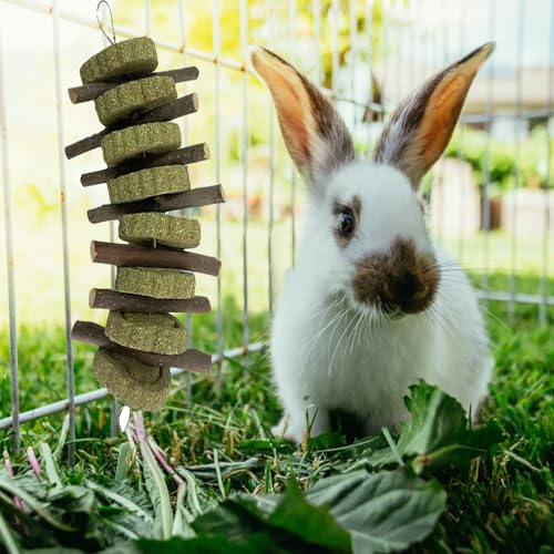 New kathson Rabbit Chew Toys Bunny Grind Teeth Apple Wood Stick | Natural, 4 pieces