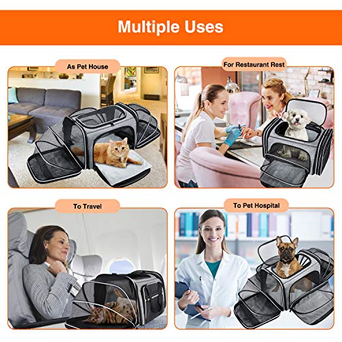 New MASKEYON Soft-Sided TSA Carrier, Top-Loading, 4-Side Expandable | Large