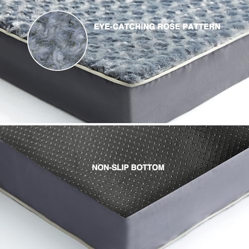 New WESTERN HOME WH Large Sized Dog Beds | Grey, 36"L x 27"W x 3"Th