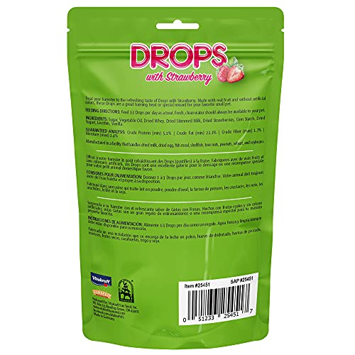New Vitakraft Hamster Strawberry Drops Treats | 5.3 oz, Pack of 2