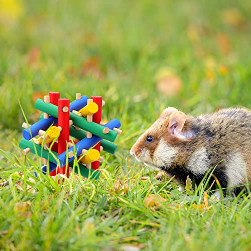 New Jutom Rabbit Chew Toy Bunny Chinchilla Toys Wood | 3 pieces