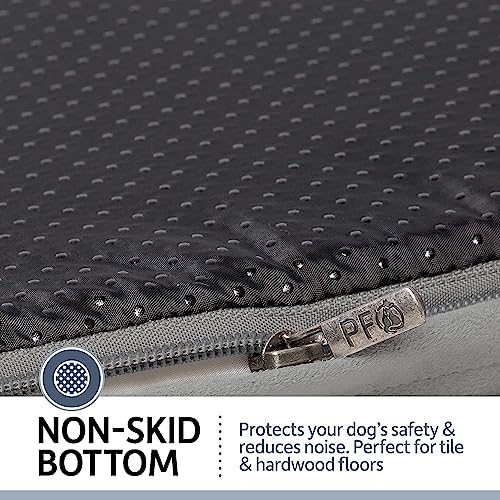 New PetFusion Extra Large Dog Bed w/ Solid 4" Memory Foam | X-Large (44x34"), Sandstone
