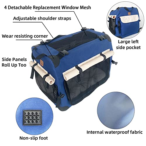 New Purrpy Large Cat Carrier | 24″ × 16.5″ × 16.5″, Gray