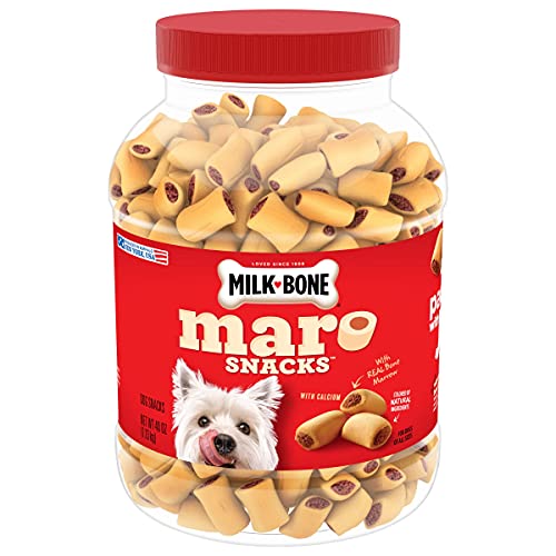 New Milk-Bone MaroSnacks Small Dog Treats | Bone Marrow • 40 oz