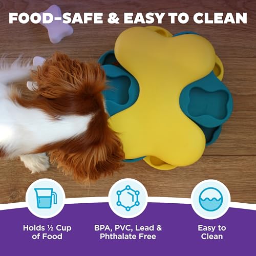 New Outward Hound Nina Ottosson Dog Tornado Puzzle | Blue, One Size (Level 2)